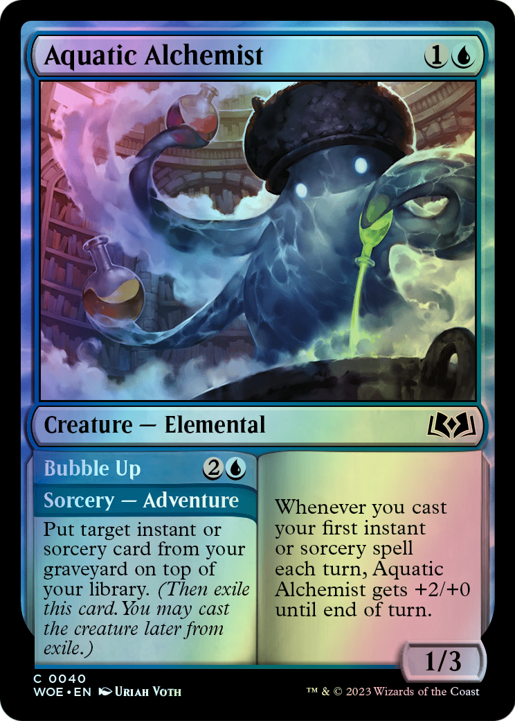 Aquatic Alchemist // Bubble Up (WOE) #40 [EN/F] s/o