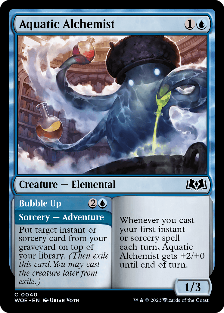 Aquatic Alchemist // Bubble Up (WOE) #40 [EN/N]