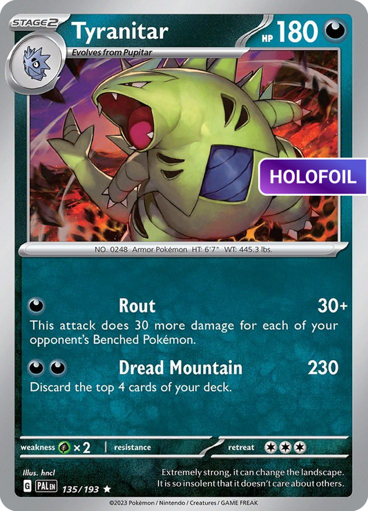 Tyranitar - 135/193 (PAL) #135 [EN/H] s/o