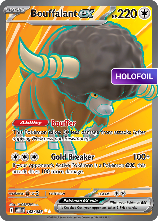 Bouffalant ex - 162/086 (WHT) #162 [EN/H]