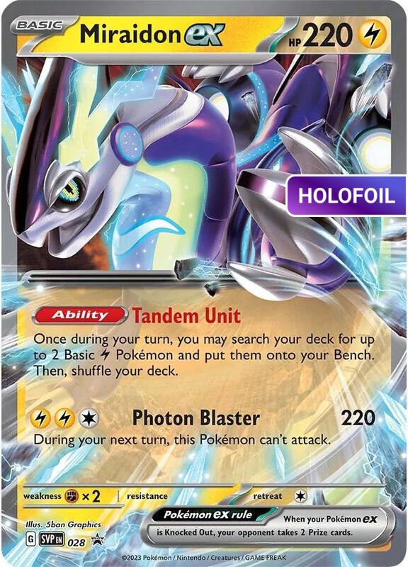 Miraidon ex - 028 (SVP) #028 [EN/H]