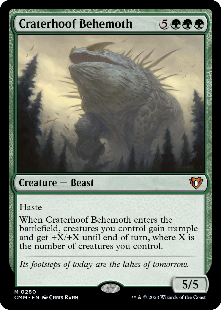 Craterhoof Behemoth (CMM) #280 [EN/N]