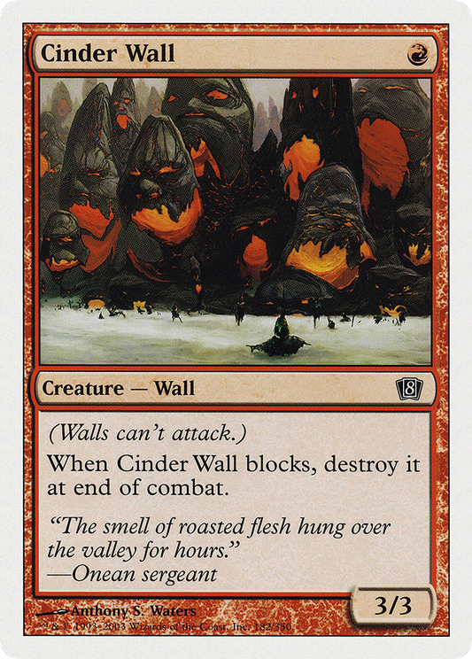 Cinder Wall (8ED) #182 [EN/N] s/o