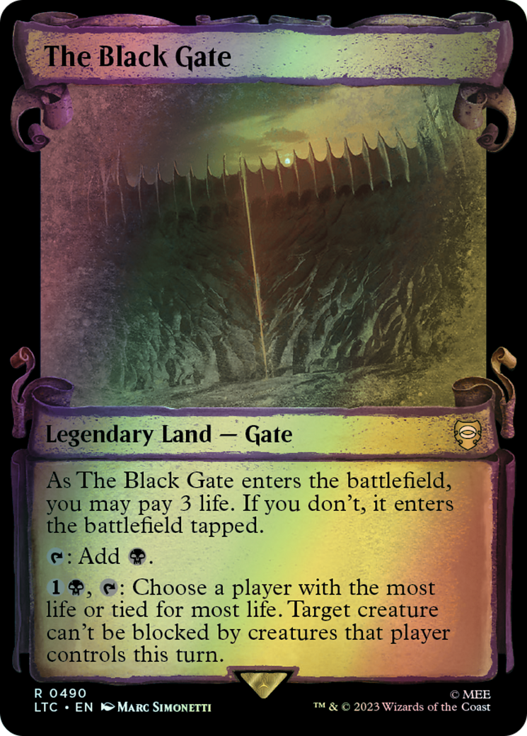 The Black Gate - Silver Foil (LTC) #490 [EN/F]