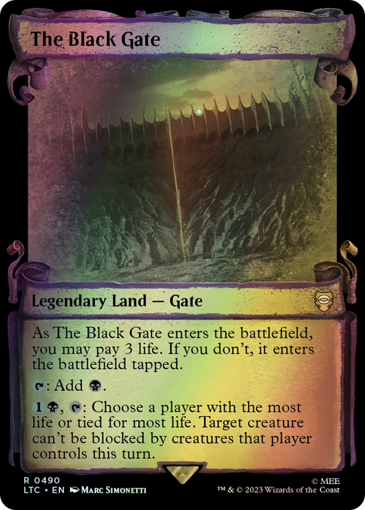 The Black Gate - Silver Foil (LTC) #490 [EN/F]