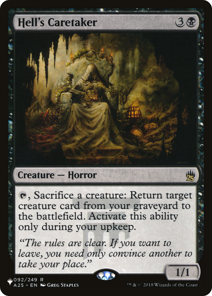 Hell's Caretaker (PLST) #A25-92 [EN/N]