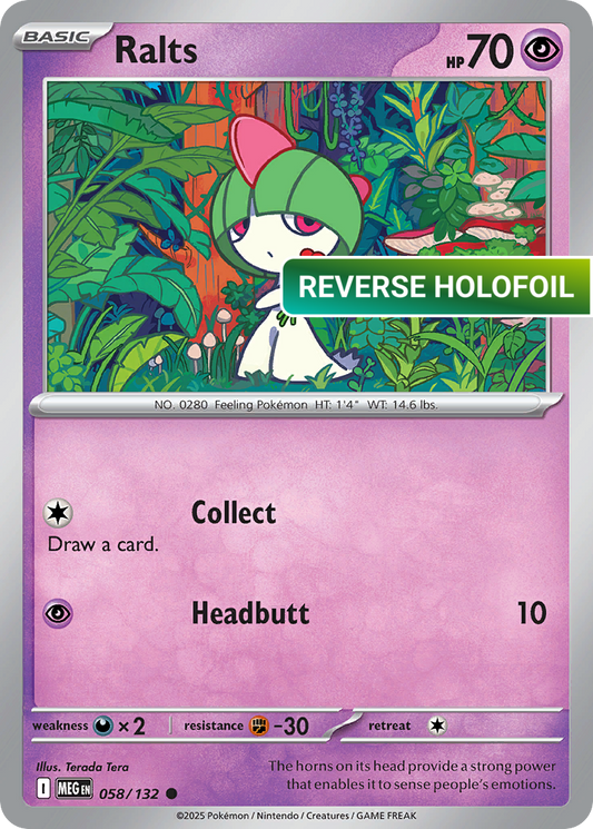 Ralts (MEG) #58 [EN/R] s/o