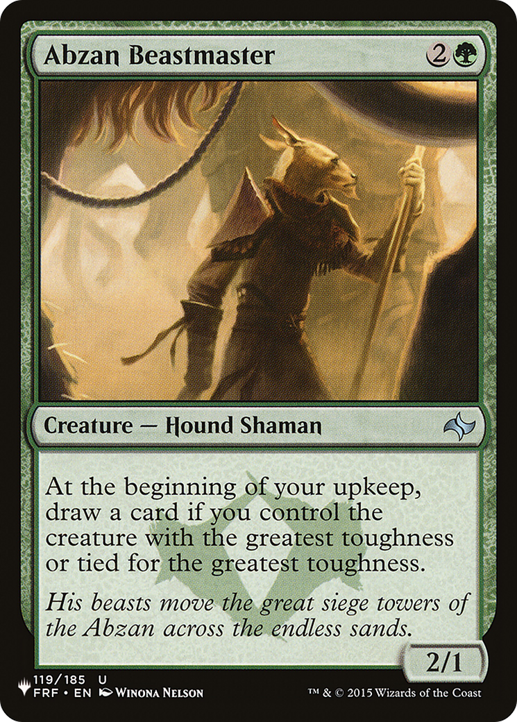 Abzan Beastmaster (PLST) #FRF-119 [EN/N]