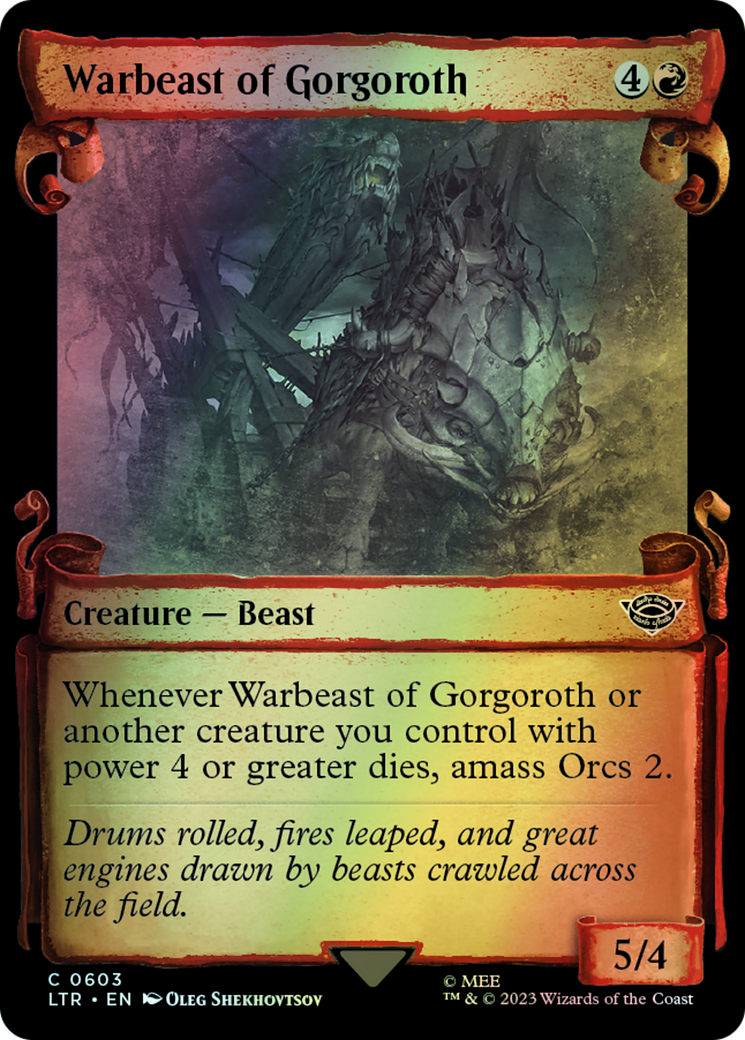Warbeast of Gorgoroth - Silver Foil (LTR) #603 [EN/F] s/o
