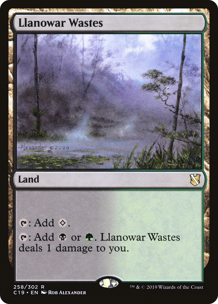 Llanowar Wastes (C19) #258 [EN/N] s/o