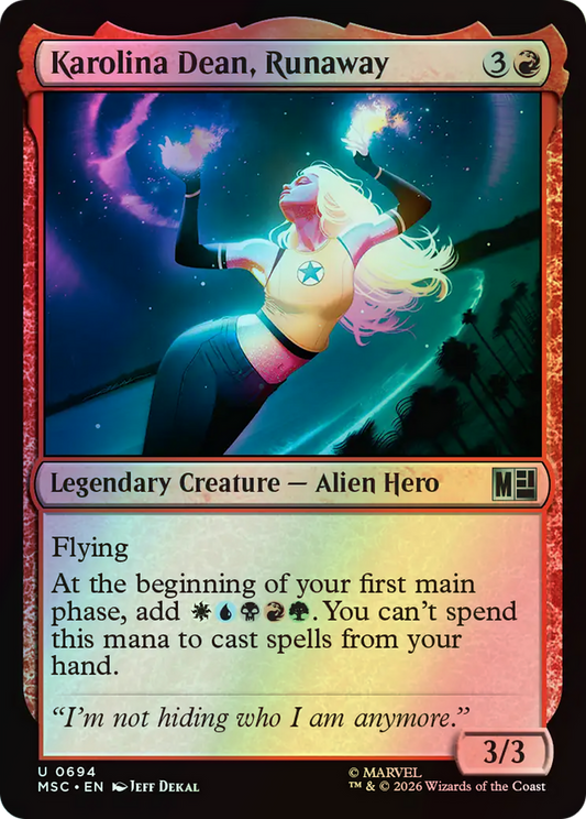Karolina Dean, Runaway (MSC) #694 [EN/F] s/o