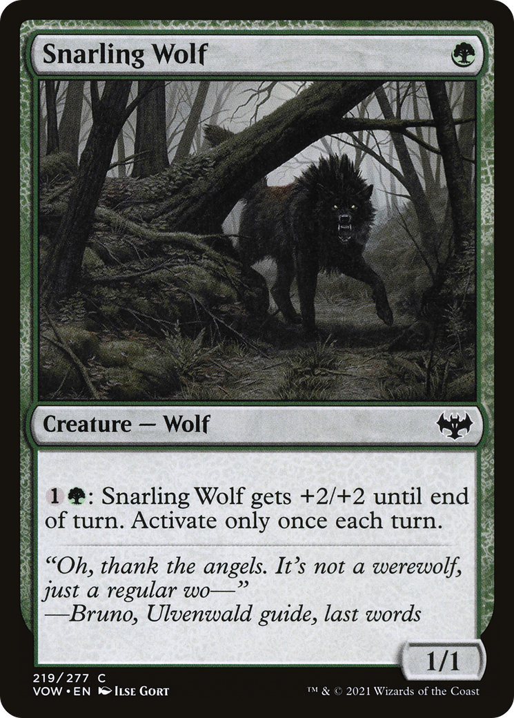 Snarling Wolf (VOW) #219 [EN/N]