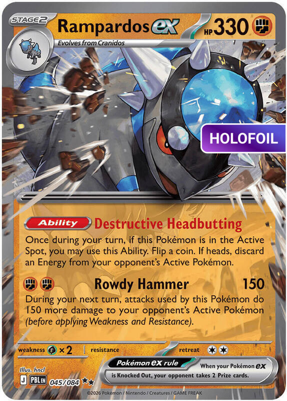 Rampardos ex - 045/084 (ME05) #045 [EN/H]