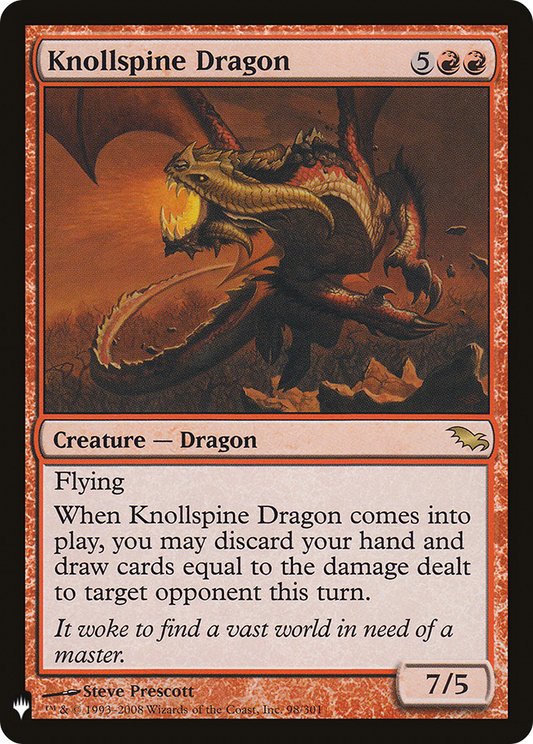 Knollspine Dragon (PLST) #SHM-98 [EN/N]