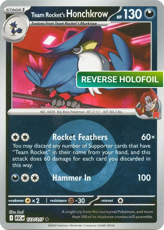 Team Rocket's Honchkrow (Energy Symbol Pattern) (ASC) #127_V3 [EN/R]