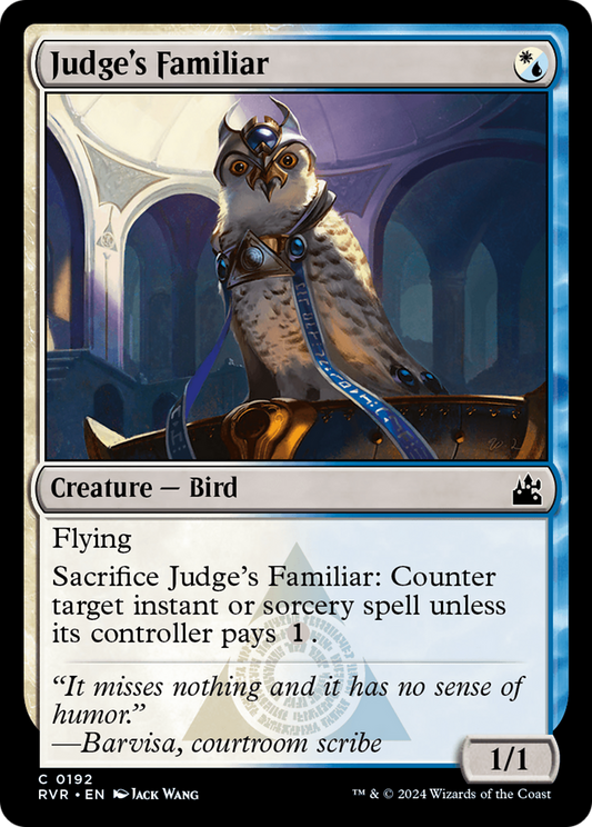 Judge's Familiar (RVR) #192 [EN/N] s/o