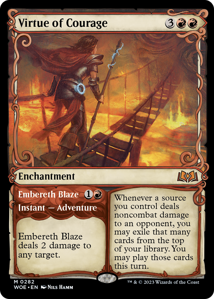 Virtue of Courage // Embereth Blaze (WOE) #282 [EN/N] s/o