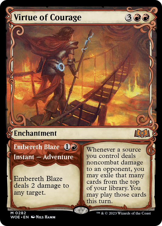 Virtue of Courage // Embereth Blaze (WOE) #282 [EN/N] s/o