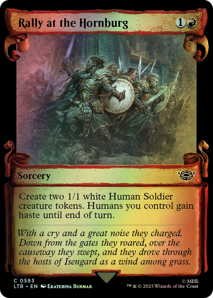 Rally at the Hornburg - Silver Foil (LTR) #593 [EN/F] s/o