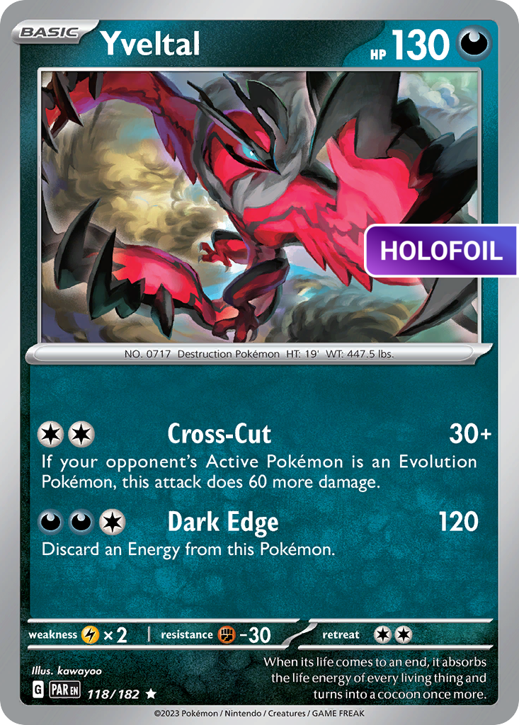 Yveltal - 118/182 (PAR) #118 [EN/H] s/o