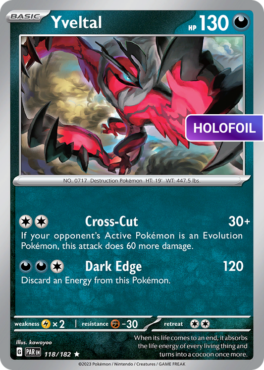 Yveltal - 118/182 (PAR) #118 [EN/H] s/o