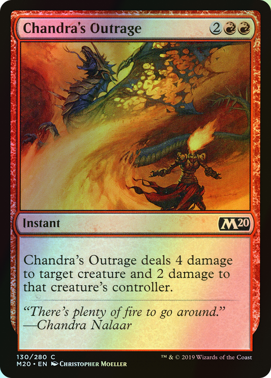 Chandra's Outrage (M20) #130 [EN/F]