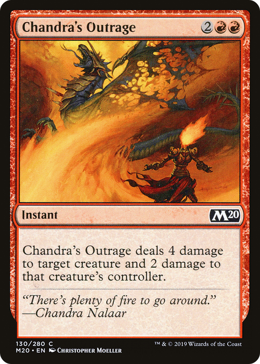 Chandra's Outrage (M20) #130 [EN/N]