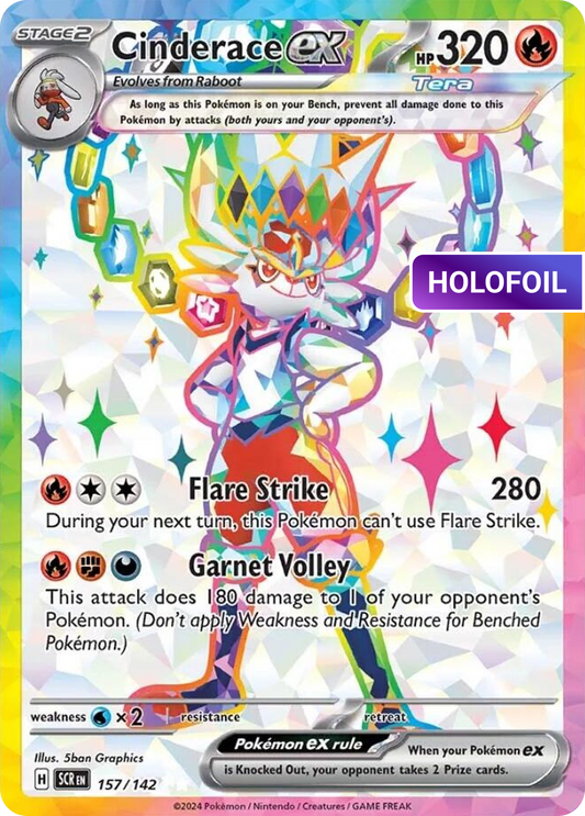 Cinderace ex (SCR) #157 [EN/H] s/o