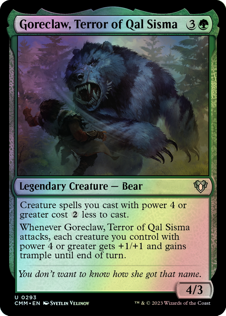 Goreclaw, Terror of Qal Sisma (CMM) #293 [EN/F] s/o