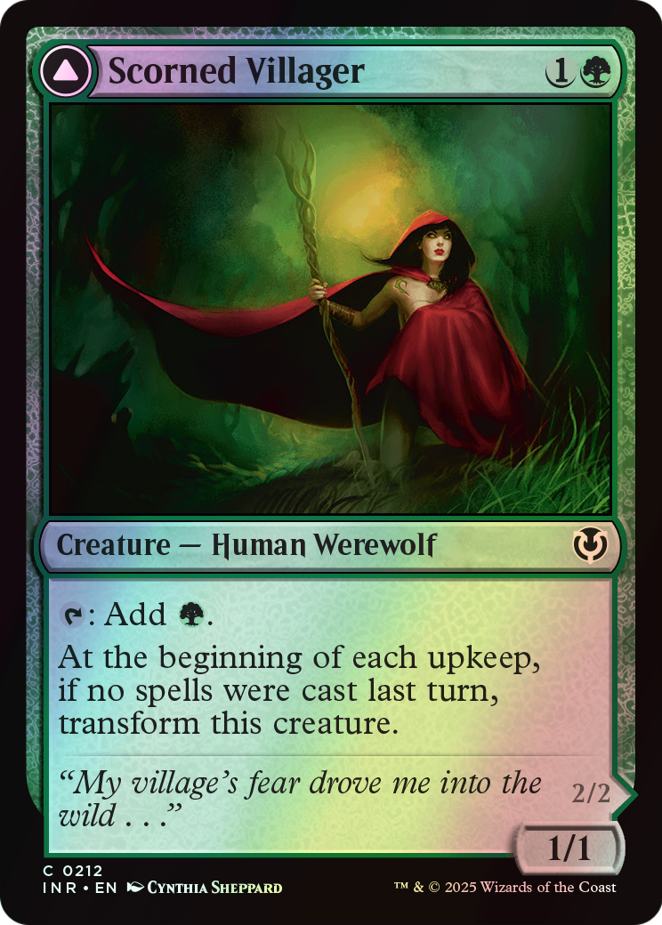 Scorned Villager // Moonscarred Werewolf (INR) #212 [EN/F]