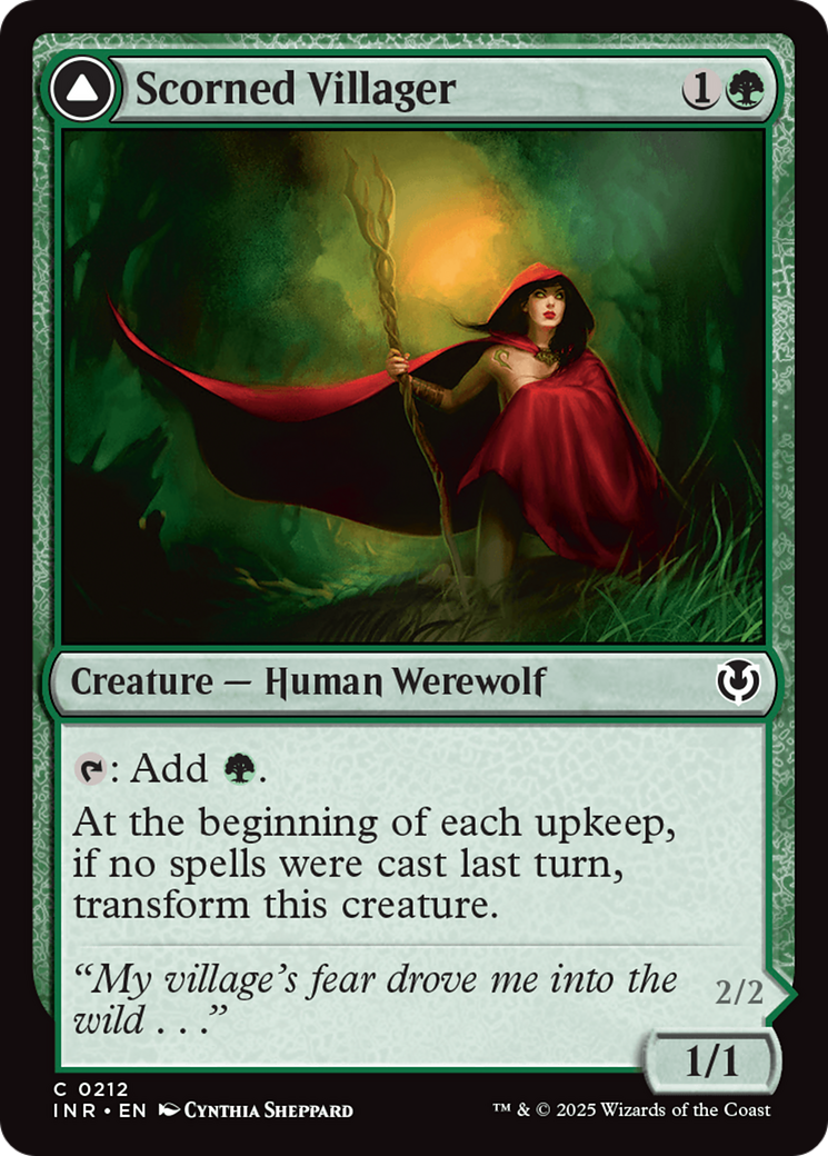 Scorned Villager // Moonscarred Werewolf (INR) #212 [EN/N] s/o