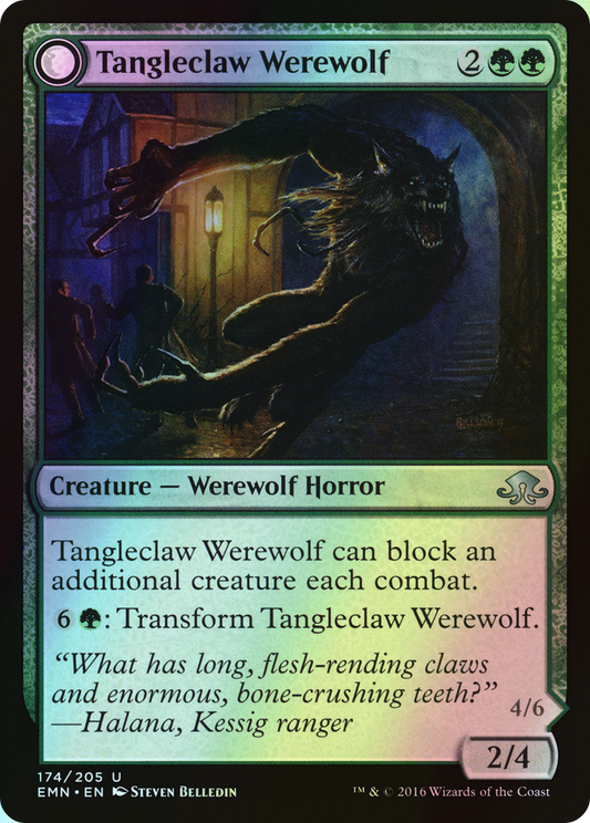 Tangleclaw Werewolf // Fibrous Entangler (EMN) #174 [EN/F]