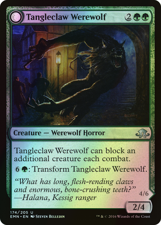 Tangleclaw Werewolf // Fibrous Entangler (EMN) #174 [EN/F]