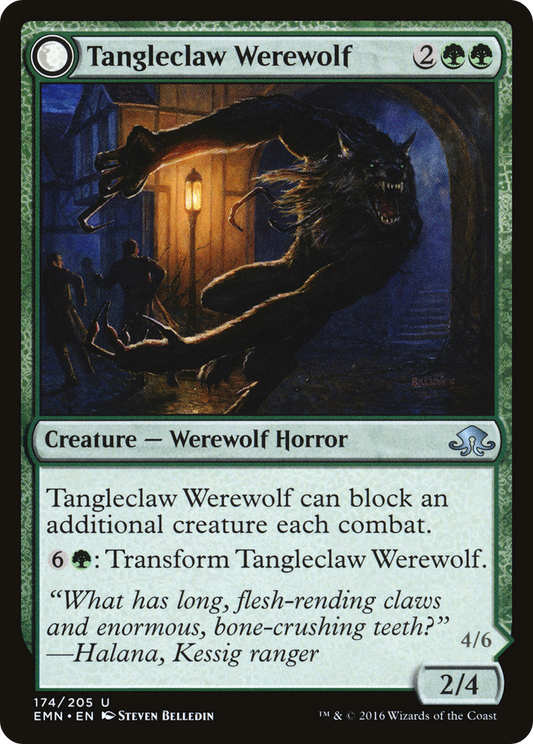 Tangleclaw Werewolf // Fibrous Entangler (EMN) #174 [EN/N]