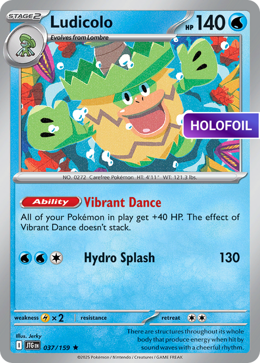 Ludicolo (JTG) #037 [EN/H] s/o
