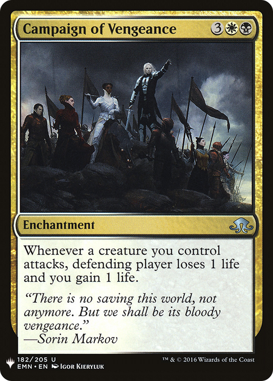 Campaign of Vengeance (PLST) #EMN-182 [EN/N] s/o