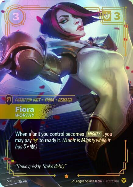Fiora - Worthy (SFD) #180 [EN/F] s/o