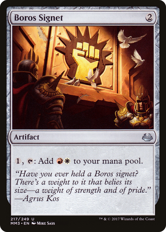 Boros Signet (MM3) #217 [EN/N] s/o