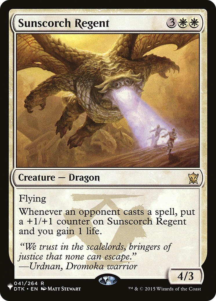 Sunscorch Regent (PLST) #DTK-41 [EN/N]
