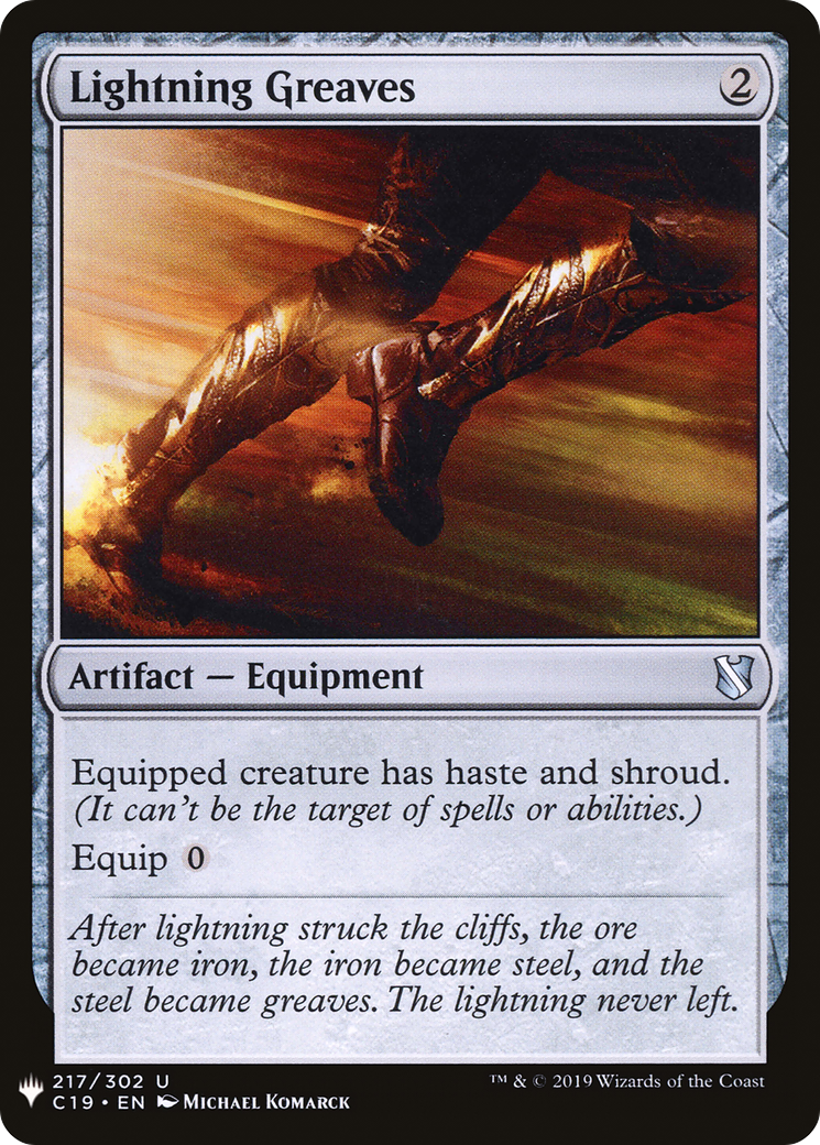 Lightning Greaves (PLST) #C19-217 [EN/N]