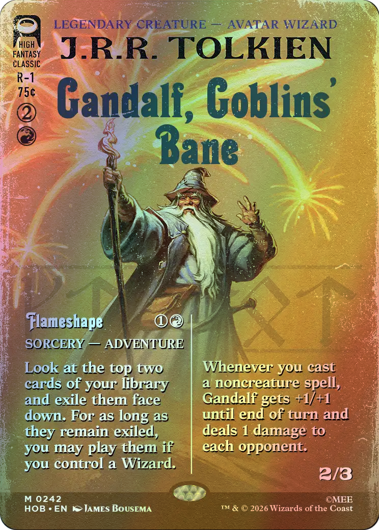 Gandalf, Goblins' Bane // Flameshape (HOB) #242 [EN/F]
