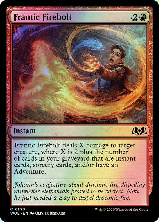 Frantic Firebolt (WOE) #130 [EN/F]