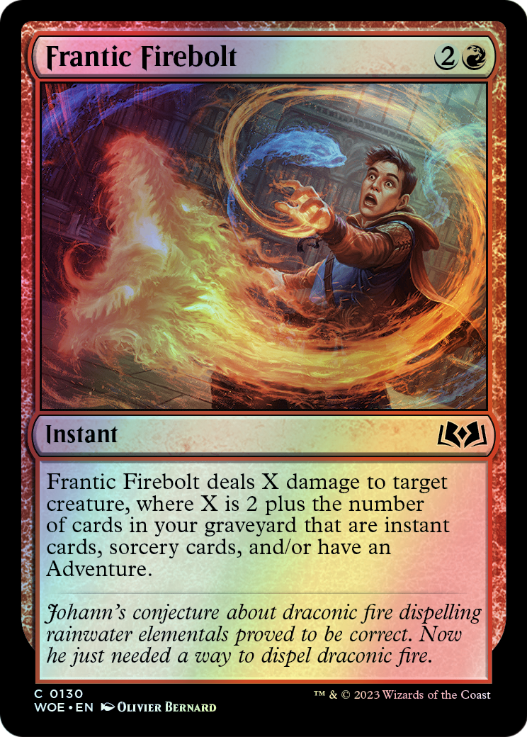 Frantic Firebolt (WOE) #130 [EN/F]