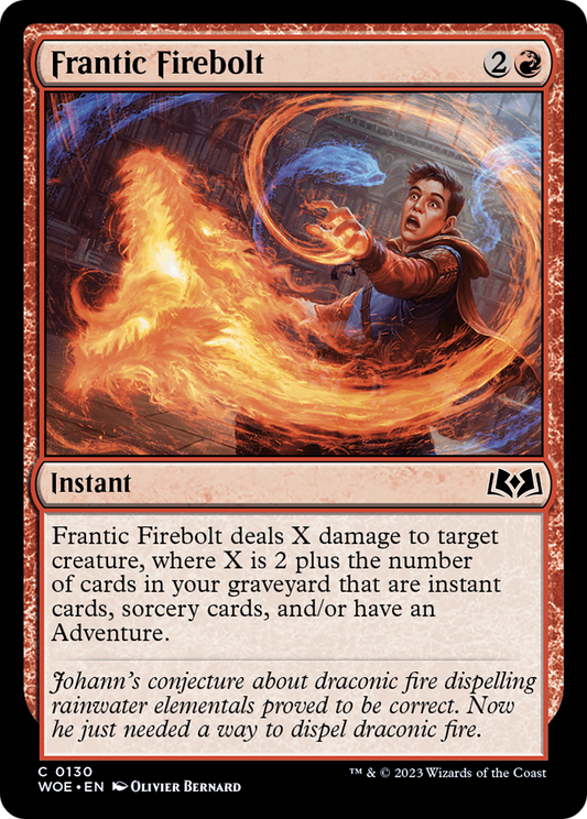 Frantic Firebolt (WOE) #130 [EN/N] s/o