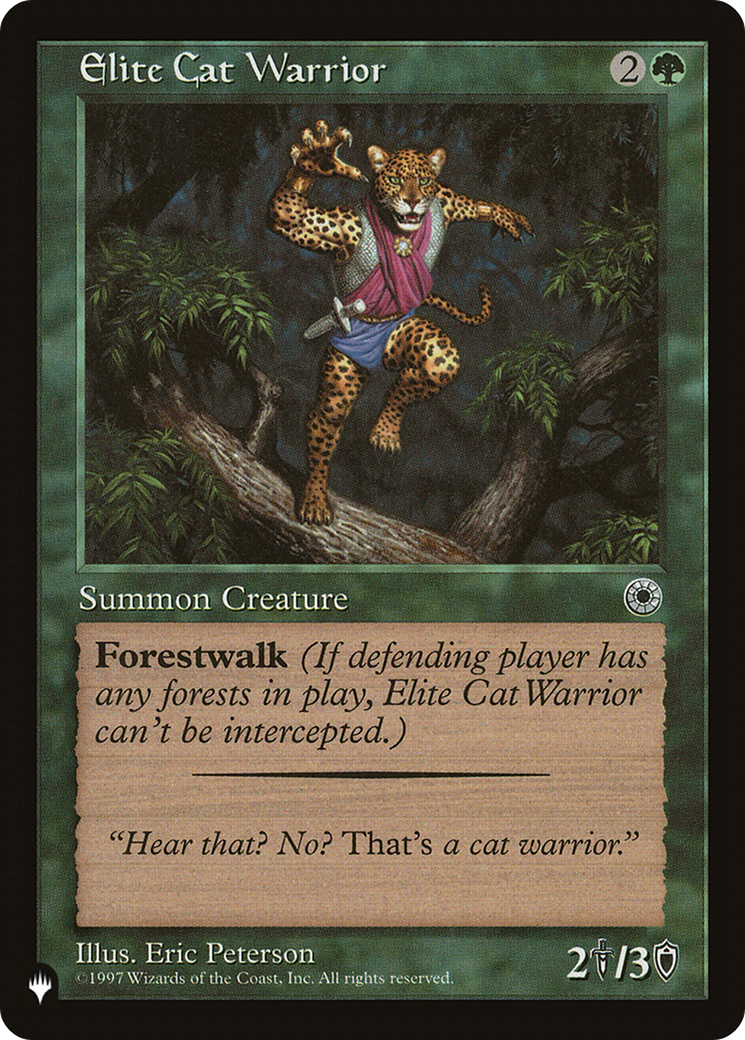 Elite Cat Warrior (PLST) #POR-163 [EN/N]