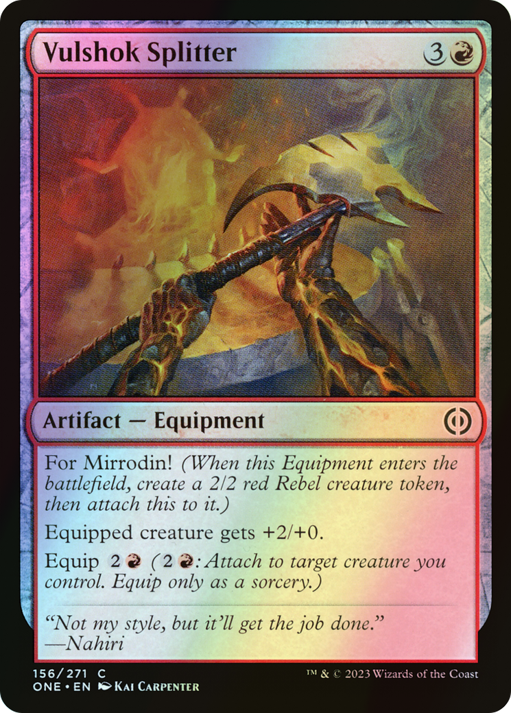 Vulshok Splitter (ONE) #156 [EN/F]