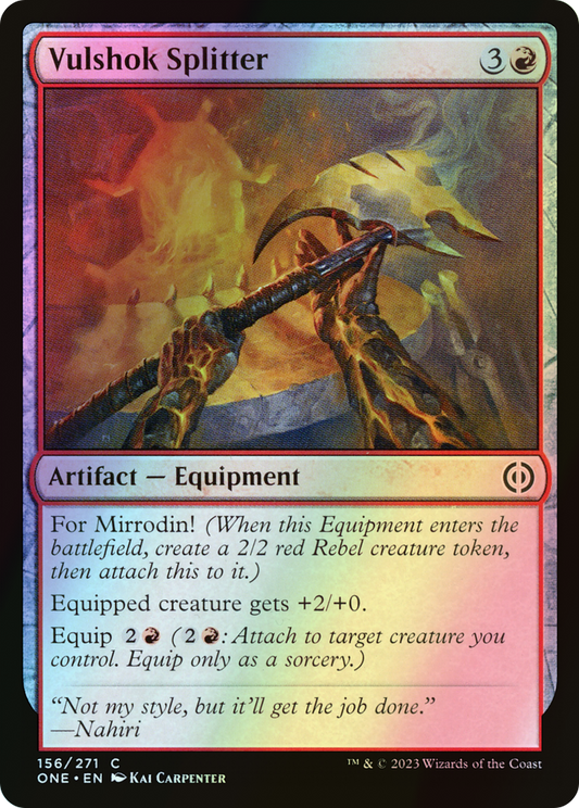 Vulshok Splitter (ONE) #156 [EN/F]