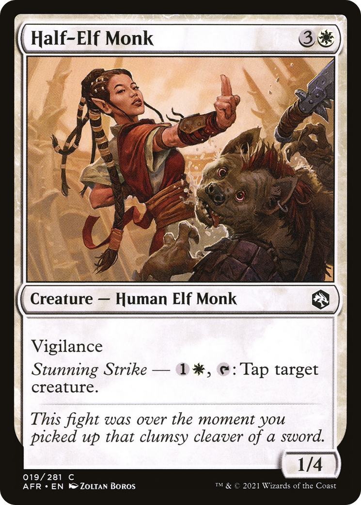 Half-Elf Monk (AFR) #19 [EN/N]