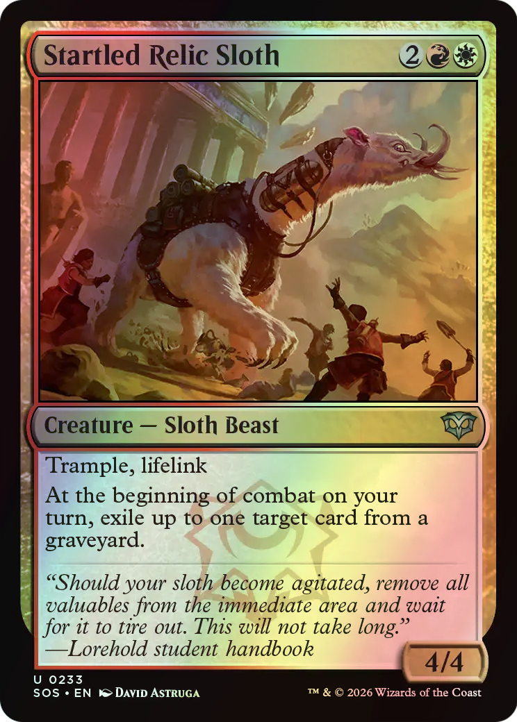 Startled Relic Sloth (SOS) #233 [EN/F]