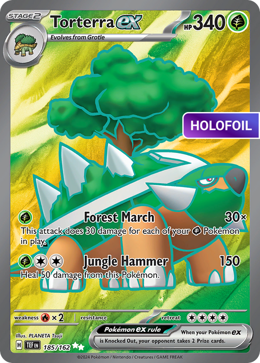 Torterra ex - 185/162 (TEF) #185 [EN/H] s/o